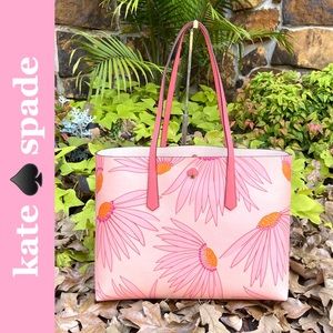 kate spade ♠️ molly falling flower large tote